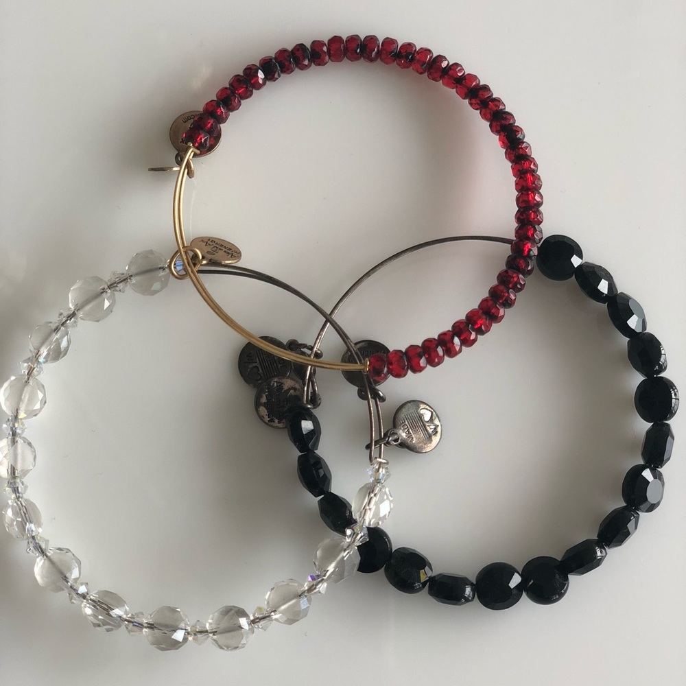 Set of 3 Alex and Ani Bracelets - great condition